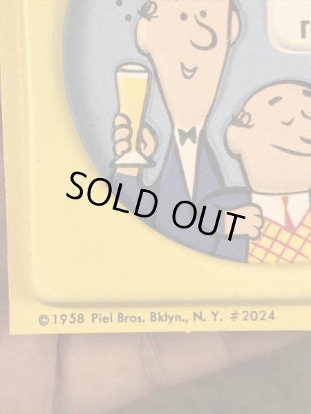 アドバタイジングキャラクターのピールズビール「バート＆ハリー」のビンテージコースター