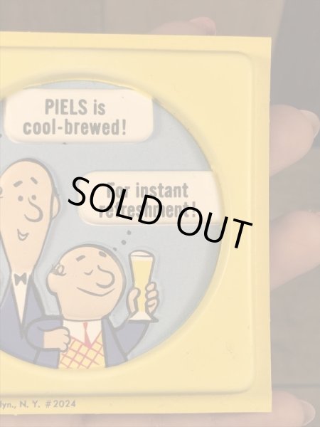 企業キャラクターのPiels Beer「Bert & Harry」のヴィンテージコースター