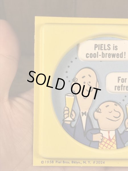 アドバタイジングキャラクターのピールズビール「バート＆ハリー」のビンテージコースター