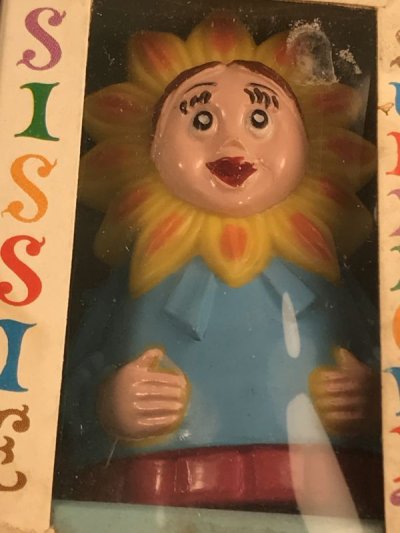 画像1: Marx Sissie Sunflower Wind-Up Toy　マークス　ビンテージ　トコトコ人形　トイ　花　60年代