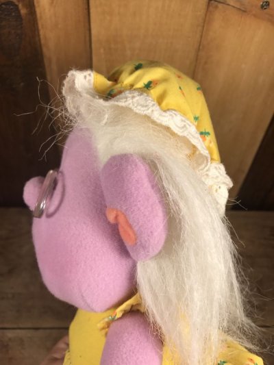 画像1: Playskool Hobnobbins Grandma Happy Hugs Plush Doll　ホブノビンズ　ビンテージ　プラッシュドール　トロール　ぬいぐるみ　80年代