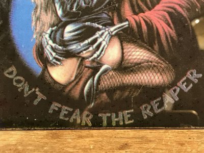 画像3: Don't Fear The Reaper Glass Wall Tapestry　死神　ビンテージ　壁掛け　ガラスプレート　80年代