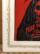 Fear The Reaperの死神が描かれた80’sヴィンテージガラスの壁掛け