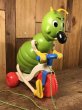 Kusan社製の芋虫が三輪車に乗っている60’sヴィンテージプルトイ