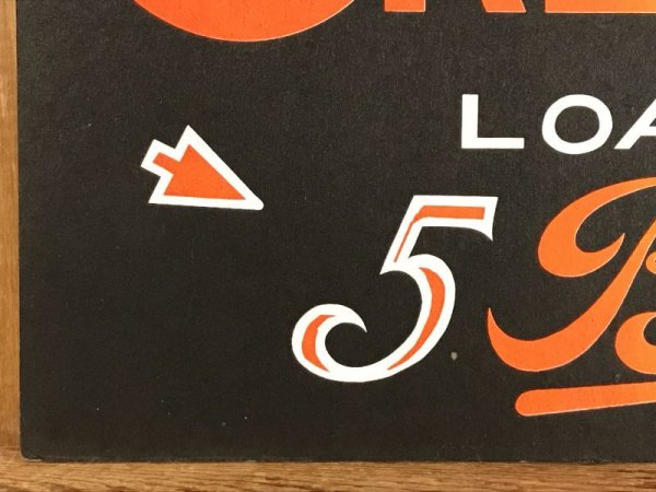 アメリカのお店の注意書きが書かれた70年代ビンテージ看板