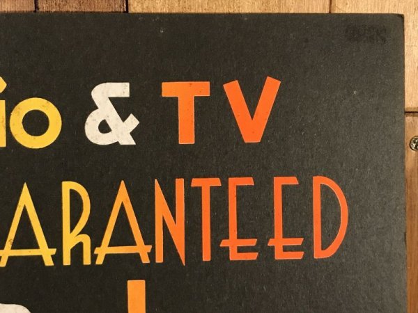 アメリカのお店の注意書きが書かれた70’sヴィンテージサインボード