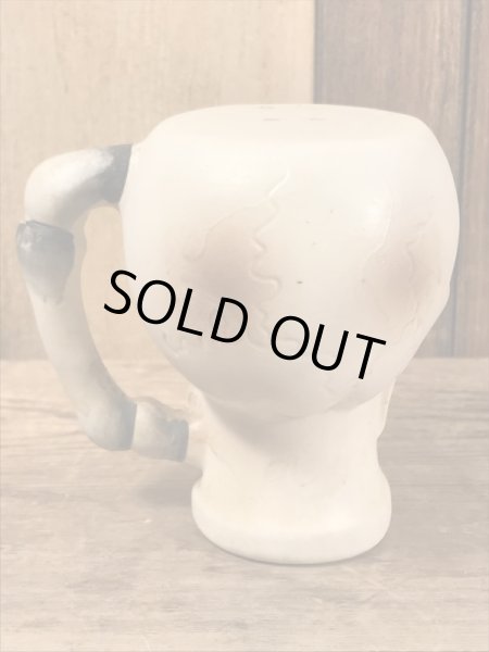 陶器製のスカルの50’sヴィンテージソルト＆ペッパー