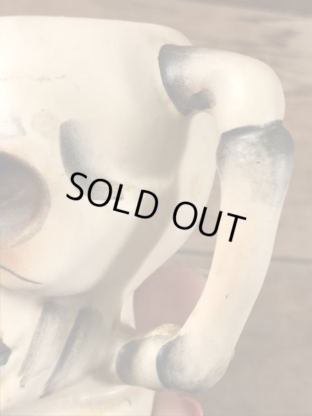 陶器製のスカルの50’sヴィンテージソルト＆ペッパー