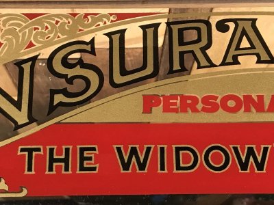 画像2: Insurance Personal Service The Widow's Friend Mirror Sign　パブミラー　ビンテージ　壁掛け　ストアサイン　70年代