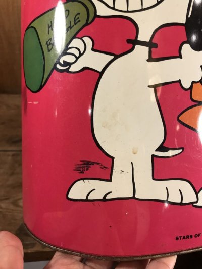 画像2: Cheinco Peanuts Snoopy Metal Trash Can　スヌーピー　ビンテージ　トラッシュカン　ピーナッツ　ゴミ箱　70年代