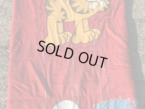 ガーフィールドの布製の80年代ビンテージスリーピングバッグ