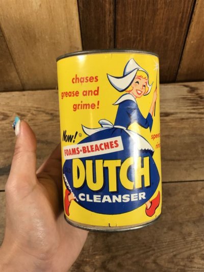 画像2: Foams Bleaches Dutch Cleanser Can　ダッチ　ビンテージ　缶　洗剤　アドバタイジング　50年代
