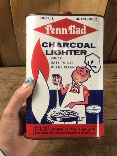 画像3: Penn-Rad Charcoal Lighter Oil Can　オイル缶　ビンテージ　ペンラッド　ブリキ　60年代