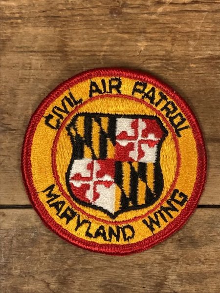 アメリカメリーランド州の民間航空パトロールの70〜80年代ビンテージ刺繡ワッペン