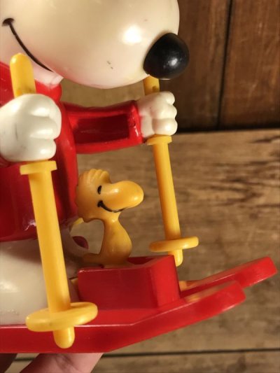 画像1: Aviva Peanuts Snoopy Skis Wind Up Toy　スヌーピー　ビンテージ　スキー　トイ　70年代