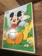 ディズニーキャラクターのミッキーマウスの70年代ビンテージウッドパズル