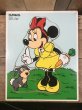 ディズニーキャラクターのミニーマウスの70年代ビンテージウッドパズル