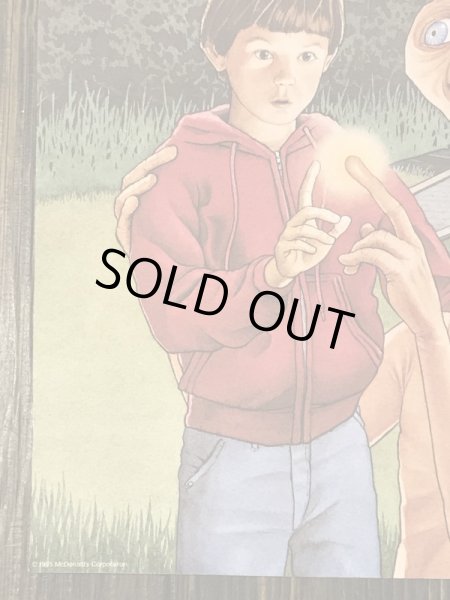 アメリカのマクドナルドで配布されたE.T.の80’sヴィンテージポスター