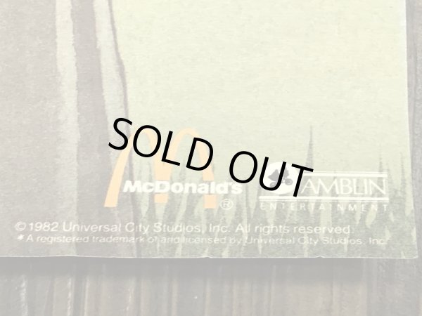 アメリカのマクドナルドで配布されたイーティーの80年代ビンテージポスター