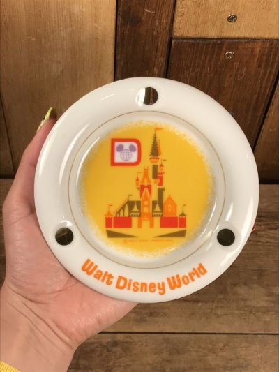 画像1: Walt Disney World Ceramic Ashtray　ディズニーワールド　ビンテージ　アシュトレイ　灰皿　60〜70年代