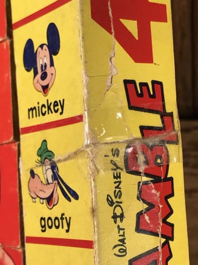 画像2: Disney Scramble 4 Faces Block Game　ディズニー　ビンテージ　ブロックゲーム　ミッキーマウス　60年代