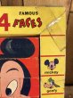 ディズニーキャラクターの顔が4つ作って遊ぶ60年代ビンテージブロックトイ