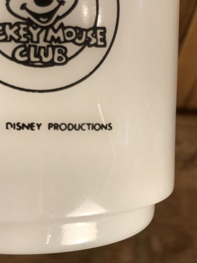 画像2: Libbey Mickey Mouse Club Milk Glass Mug　ミッキーマウスクラブ　ビンテージ　マグカップ　ミルクグラス　60年代〜