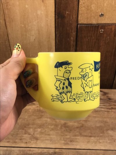 画像3: Federal Flintstones Milk Glass Mug　フリントストーン　ビンテージ　マグカップ　ミルクガラス　70年代