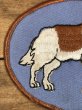 犬のセントバーナードが描かれた70年代ビンテージ刺繡ワッペン