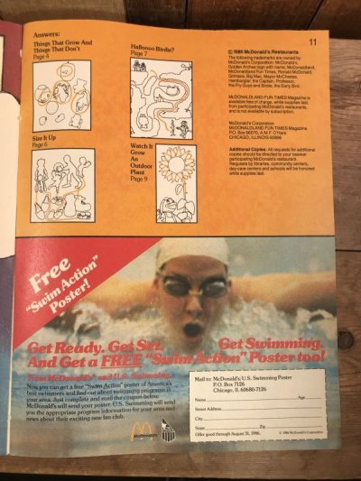 画像2: McDonaldland Fun Times Magazine　マクドナルド　ビンテージ　ファンタイムズ　フリーペーパー　80年代