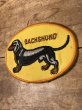 犬の犬種のダックスフントが描かれた70’s〜ヴィンテージ刺繡パッチ