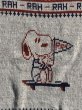 ピーナッツキャラクターのスヌーピーの70年代ビンテージセーター