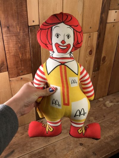 画像1: McDonald's Ronald Pillow Doll　ロナルド　ビンテージ　ピロードール　マクドナルド　80年代
