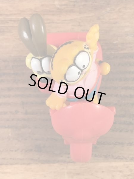 ガーフィールドがサイドカー付きバイクに乗った80’sヴィンテージPVCフィギュア