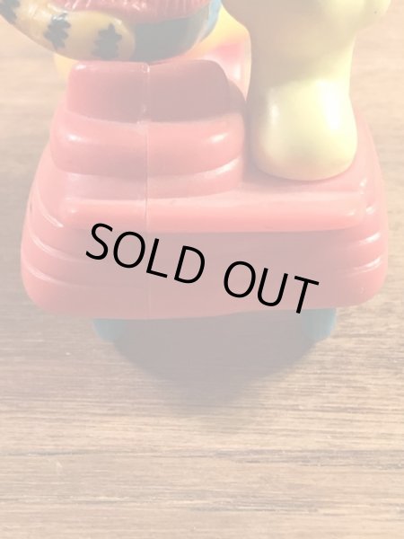 ガーフィールドがサイドカー付きバイクに乗った80’sヴィンテージPVCフィギュア