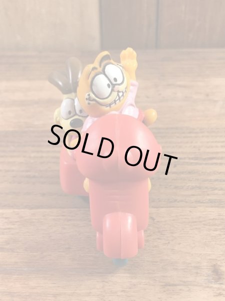 ガーフィールドがサイドカー付きバイクに乗った80’sヴィンテージPVCフィギュア