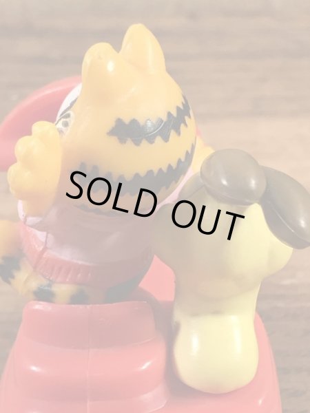 ガーフィールドがサイドカー付きバイクに乗った80’sヴィンテージPVCフィギュア