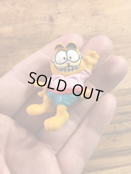 ガーフィールドがサイドカー付きバイクに乗った80’sヴィンテージPVCフィギュア