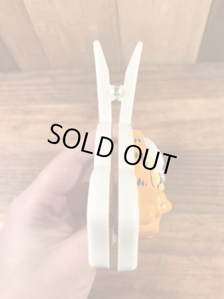 ガーフィールドのプラスチック製の80年代ビンテージペッパークリップ