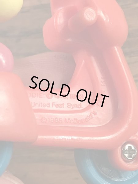 ガーフィールドがサイドカー付きバイクに乗った80’sヴィンテージPVCフィギュア