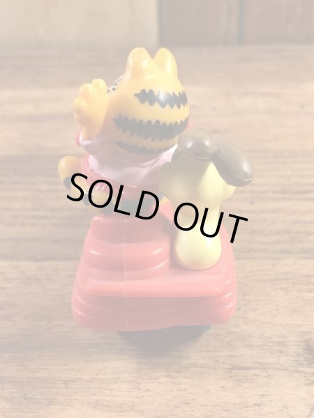 ガーフィールドがサイドカー付きバイクに乗った80’sヴィンテージPVCフィギュア