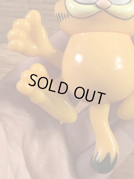 ガーフィールドの吸盤を引っ張ると手足が動く90’sヴィンテージトイ