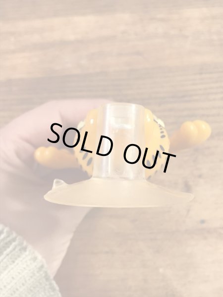 ガーフィールドの吸盤を引っ張ると手足が動く90’sヴィンテージトイ