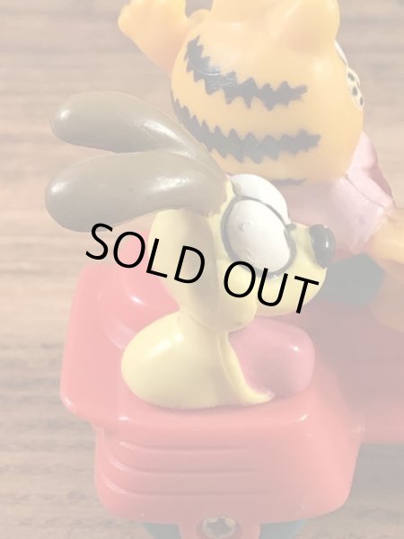 ガーフィールドがサイドカー付きバイクに乗った80’sヴィンテージPVCフィギュア