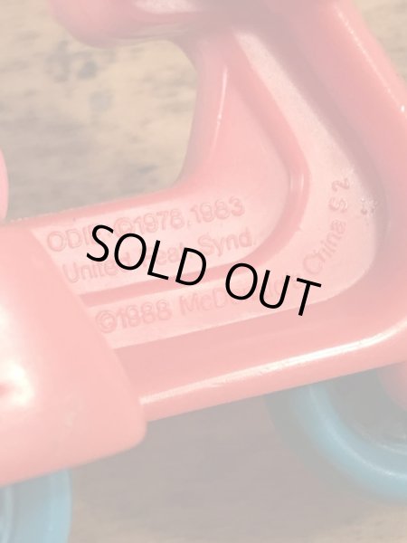 ガーフィールドがサイドカー付きバイクに乗った80’sヴィンテージPVCフィギュア