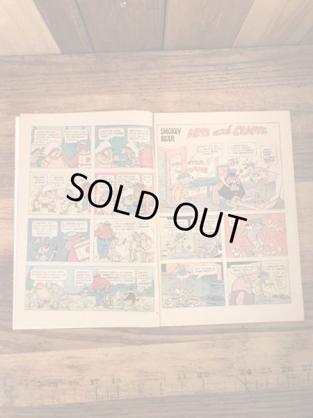 企業キャラクターのスモーキーベアの70’sヴィンテージの漫画