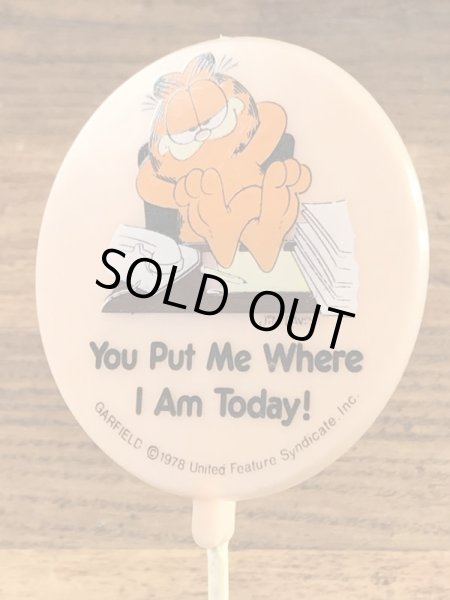 Dakin社製のガーフィールドの80’sヴィンテージメッセージプレート