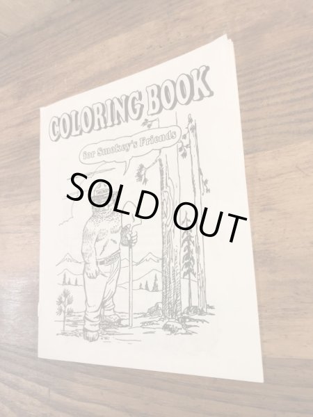 アドバタイジングキャラクターのスモーキーベアの90年代〜ビンテージカラーリングブック