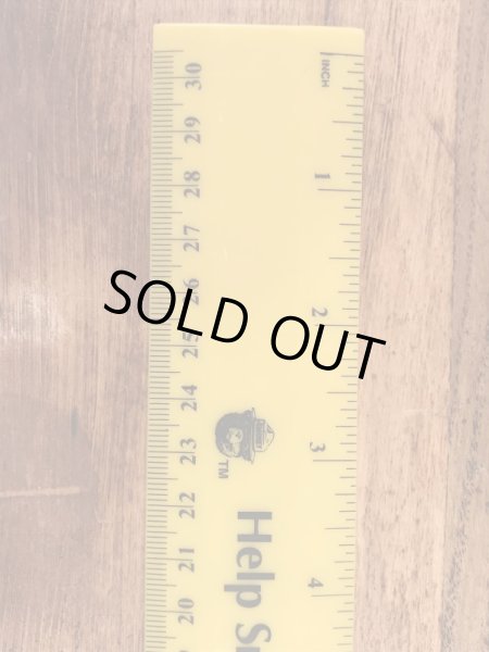 企業キャラクターのスモーキーベアの90’s〜ヴィンテージ定規