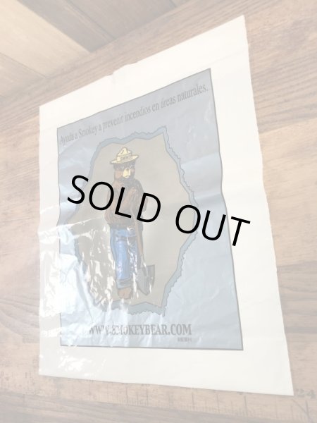 アドバタイジングキャラクターのスモーキーベアの90年代〜ビンテージビニールバッグ